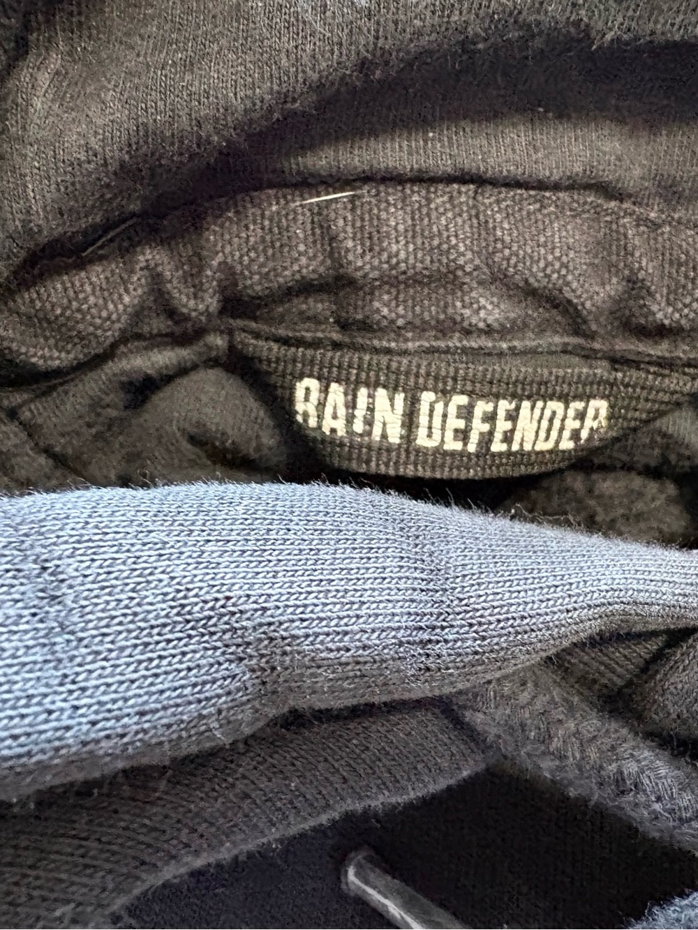 Carhartt Black Pullover Hoodie - Men's Workwear sz medium rain defender - Picture 5 of 8